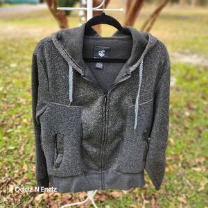 Rocawear Mens‎ Large Gray Hooded Zip-Up Jacket